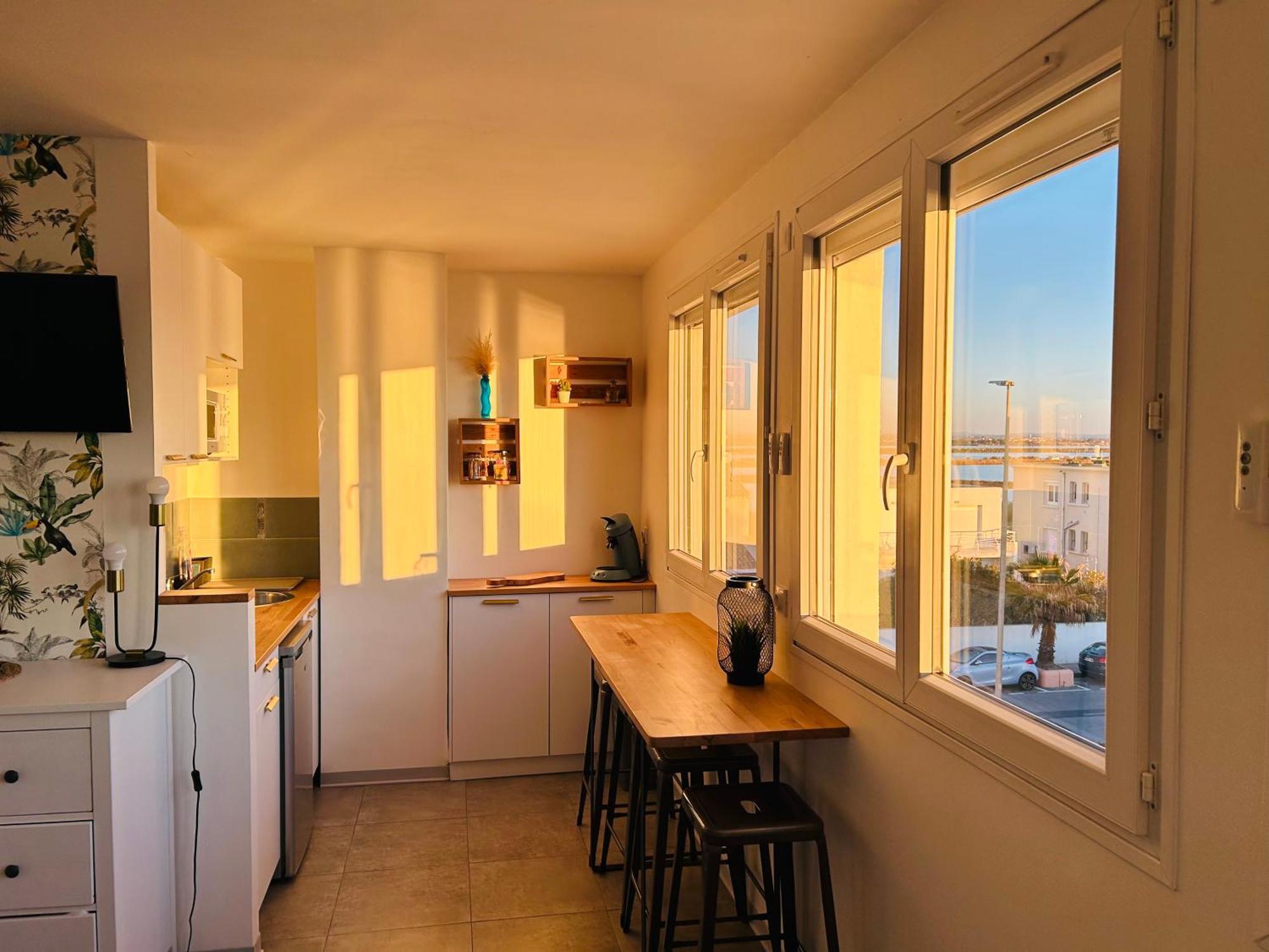 Estudio 1Ere Ligne Vue Mer ,Place De Parking Privee Acces A La Plage De La Residence 3Eme Etage Palavas-les-Flots Exterior foto