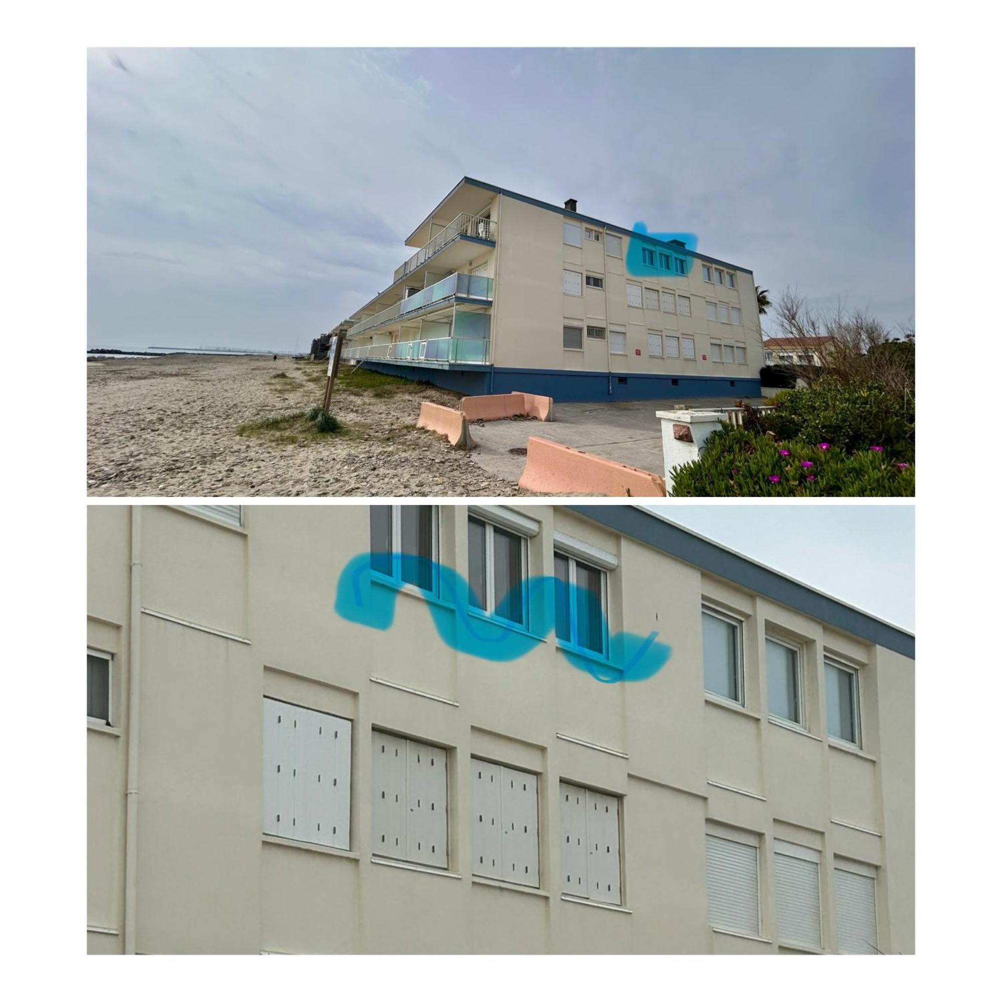 Estudio 1Ere Ligne Vue Mer ,Place De Parking Privee Acces A La Plage De La Residence 3Eme Etage Palavas-les-Flots Exterior foto