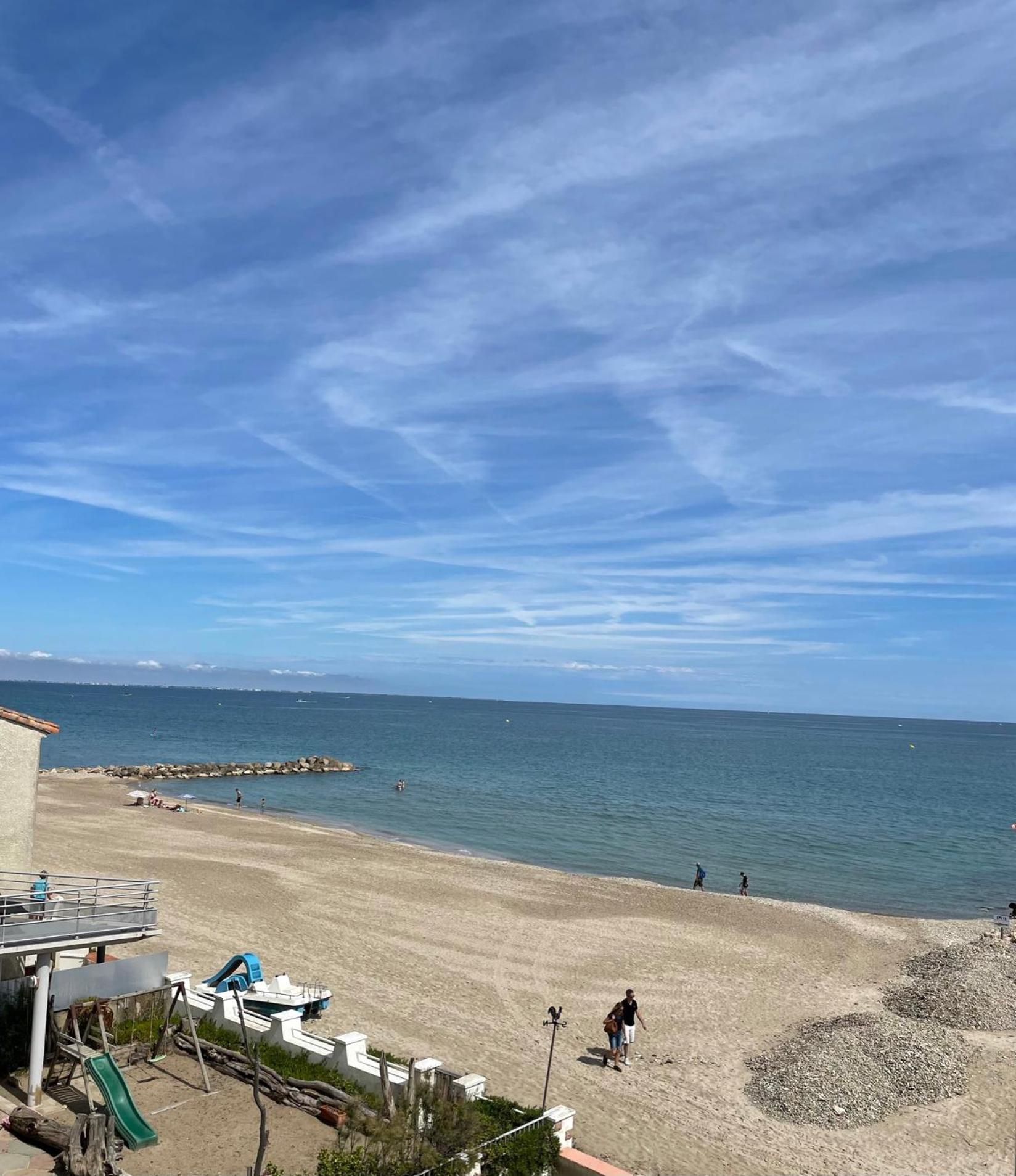 Estudio 1Ere Ligne Vue Mer ,Place De Parking Privee Acces A La Plage De La Residence 3Eme Etage Palavas-les-Flots Exterior foto